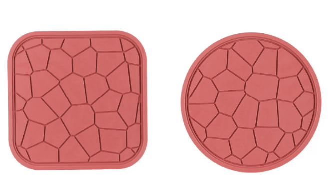 Set 2 suporturi de cauciuc pentru cratite 18 cm ROSU